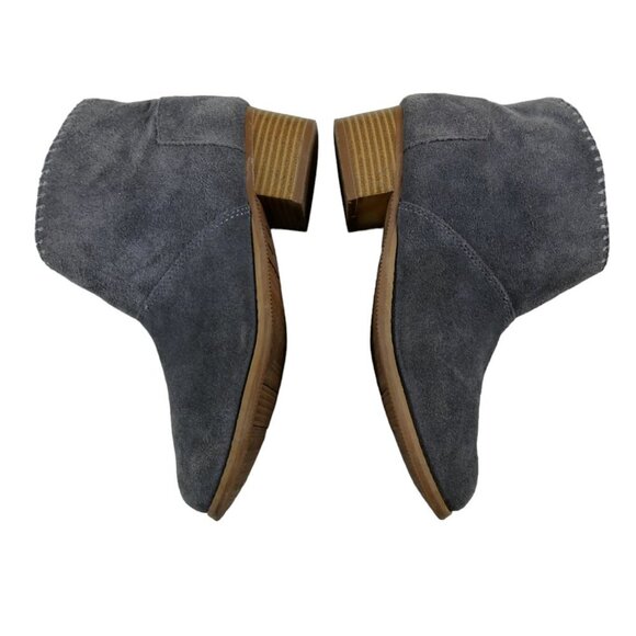 TOMS Gray Suede Pink Lining Ankle Boots US 5 EU 37 #780 - Picture 6 of 9